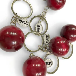 LLAVERO CEREZA MADERA PERSONALIZADO