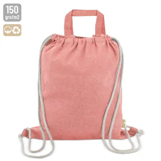 BOLSA MOCHILA CORDONES ALGODÓN RECICLADO