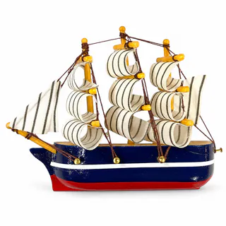 IMÁN BARCO DE MADERA / TELA