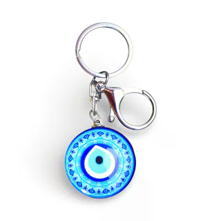 LLAVERO OJO TURCO CRISTAL SURTIDOS PERSONALIZADO