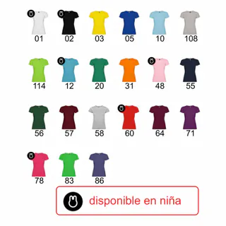 CAMISETA ALGODÓN ROLY CHICA MOD. JAMAICA 150GRS