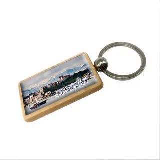 LLAVERO ELEGANCE MADERA RECTANGULAR