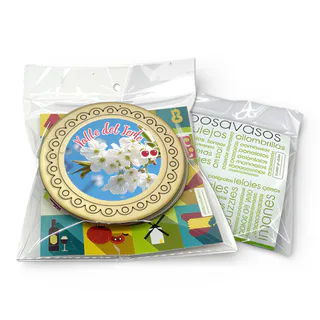 POSAVASOS DE MADERA CHOPO 3MM (PRECIO PACK-4)