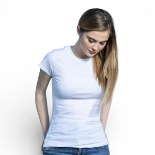 CAMISETA ALGODÓN 150GRS BLANCO MUJER