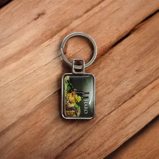 LLAVERO METAL RECTANGULAR "ESPEJO"