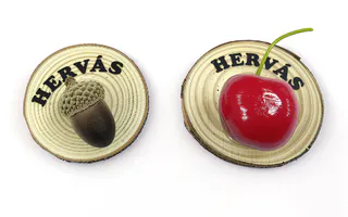 IMÁN RODAJA TRONCO MADERA CON BELLOTA