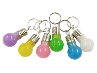 LLAVERO BOMBILLA CON LED PERSONALIZADO