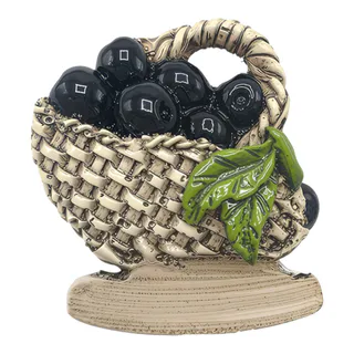 IMÁN RESINA 3D CESTA CIRUELA/ACEITUNA