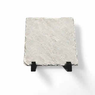PIZARRA NATURAL FORMA CUADRADA SATINADA 15 X 15 CM