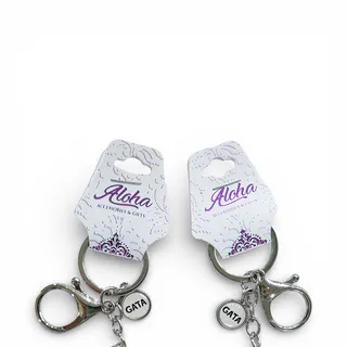 LLAVERO CALABAZA NATURAL MINI PERSONALIZADO