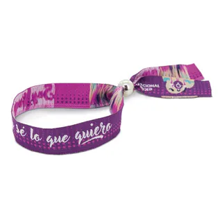 PULSERA DE TELA BORDADA