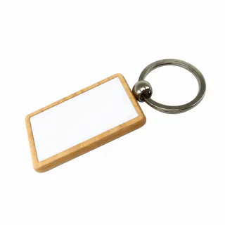 LLAVERO ELEGANCE MADERA RECTANGULAR