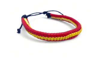 PULSERA ESPAÑA TRENZADA CON BROCHE