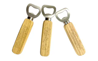ABRIDOR DE MADERA Y ACERO INOX.
