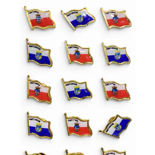 PIN COLOR ORO MOD. BANDERA