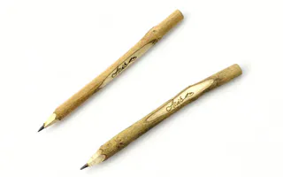 LÁPIZ TRONCO MADERA RUSTICO