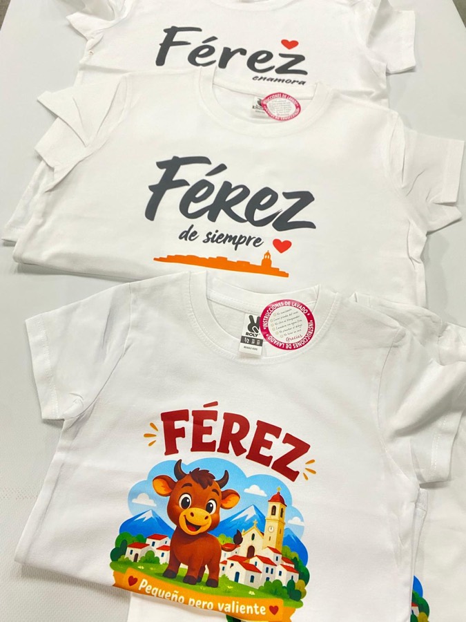 Camisetas infantiles personalizadas de Férez