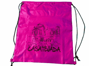 Mochila bolsa o gymsak de colores surtidos a 1 tinta