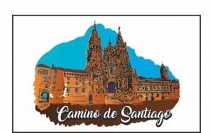 Imán ultrafino a todo color del Camino de Santiago
