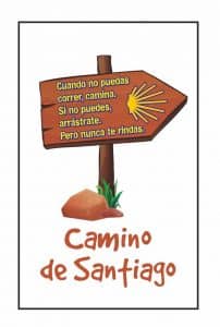 Imán ultrafino a todo color del Camino de Santiago