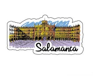 LÁPIZ CON ADHESIVO IMPRESO A TODO COLOR DE SALAMANCA