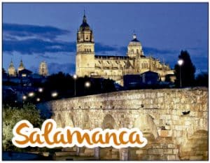 LLAVERO ACRÍLICO 2 CARAS CON IMÁGENES DE SALAMANCA